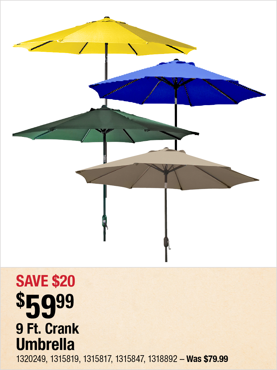 9 Ft. Crank Umbrella